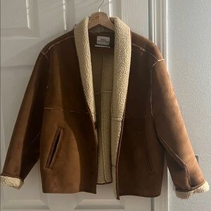Urban outfitters Brown Shearling Jacket